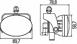 Фара дальнего света FF 40 (1 фара) с подвесной скобой H11 Ref. 12,5